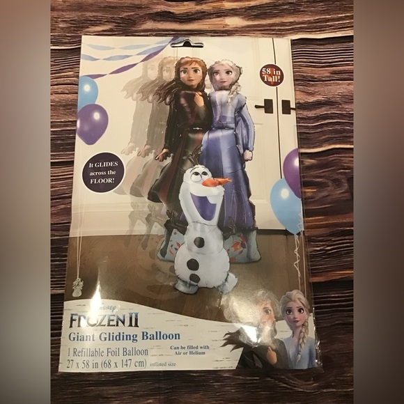 Disney frozen 2 giant gliding balloon 58 inch Elsa , Anna , Olaf -New - Picture 1 of 2